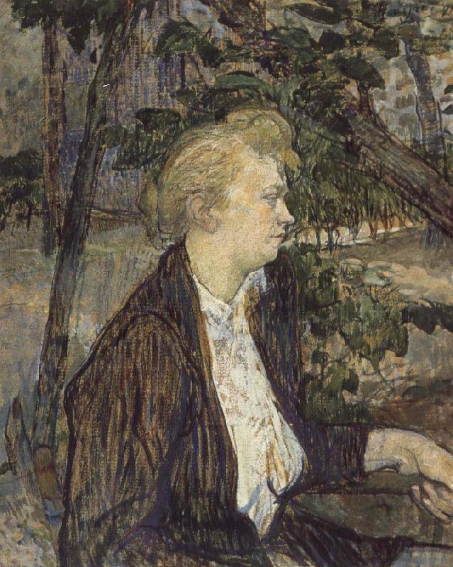 Henri de toulouse-lautrec Woman Seated in a Garden oil painting picture